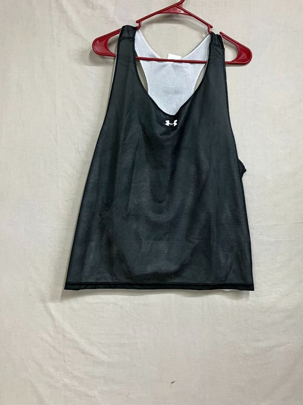 Under Armour Reversible Mesh Tank Top Women's XL Black White Basketball Jersey
